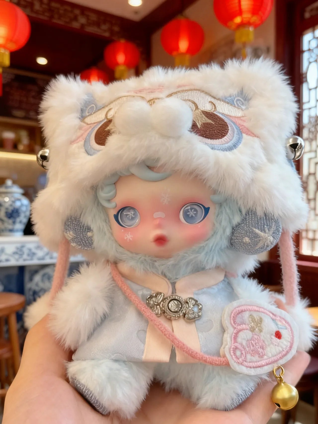 SP Lunar Lion Dance Winter Outfit Set | Fits Skull Panda Plush V1 V2 V3